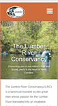 Mobile Screenshot of lumberriverconservancy.org